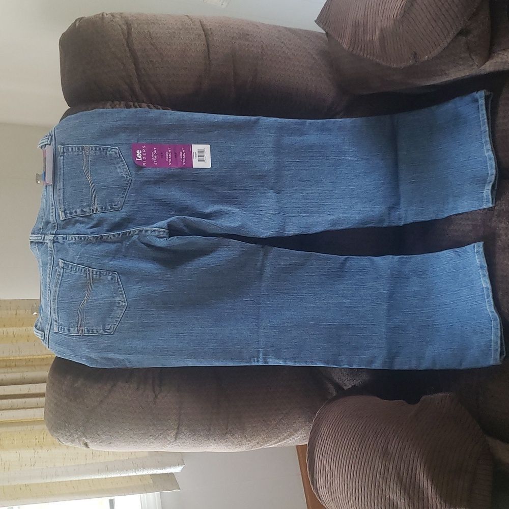 NWT Lee Riders Classic Straight Leg Jeans Sz 10P - Picture 5 of 10